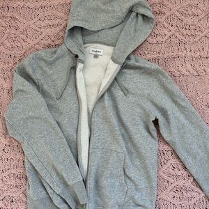 Champion Heather Gray Zip-Up Hoodie
